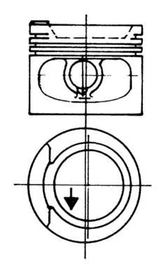 Поршень  81.00+0.5mm