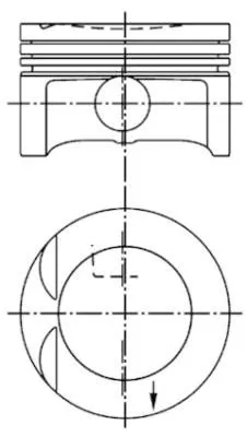 Комплект поршневых колец  STD 1.5x1.5x3