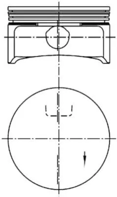 Поршень 81.0 +050mm 