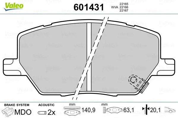 Комплект тормозных колодок, дисковый тормоз