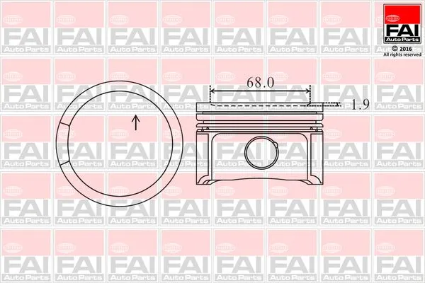 Кольца поршневые 81mm 1.5*1.75*2mm STD