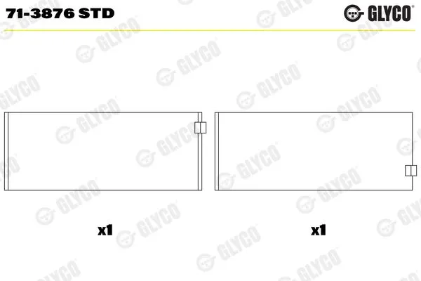 Вкладыши шатунные, комплект STD