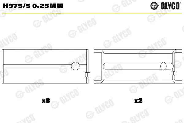 Подшипник коленвала 0.25