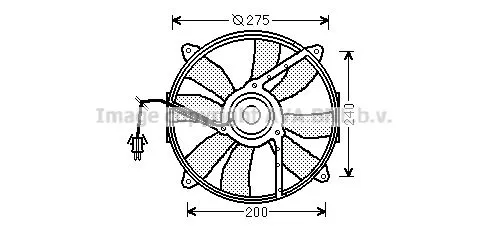 Вентилятор радиатора кондиционера правый